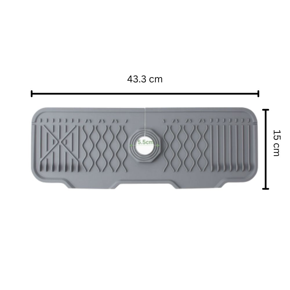 Aqua Slope Rubber Faucet Sink Mat