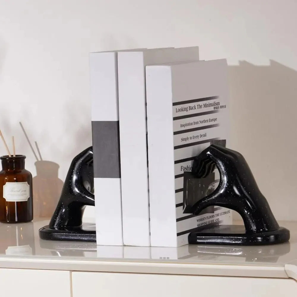 Amora Resin Love Gesture Bookends