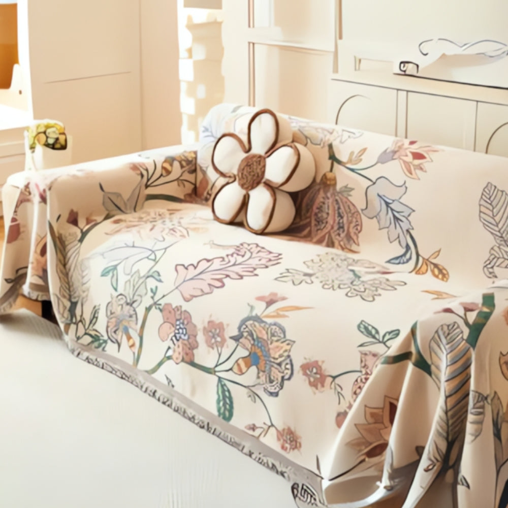 Amara Floral Reversible Couch Cover