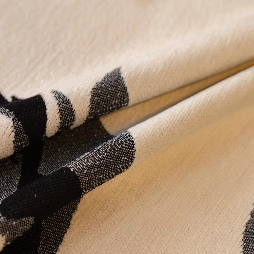 Abstract Brushstroke Chenille Couch Cover