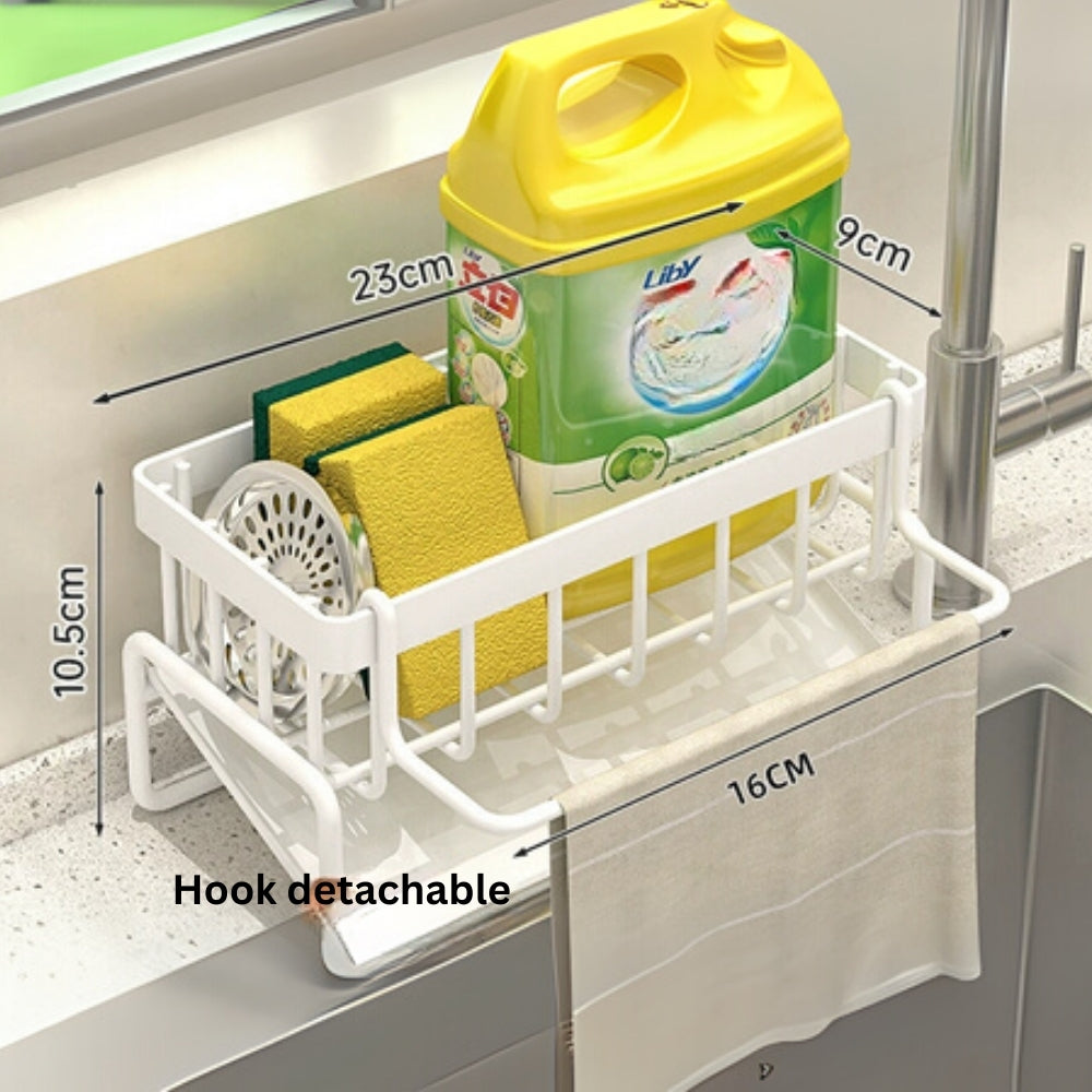 All-in-One Sponge Soap Cloth Self-Draining Rack