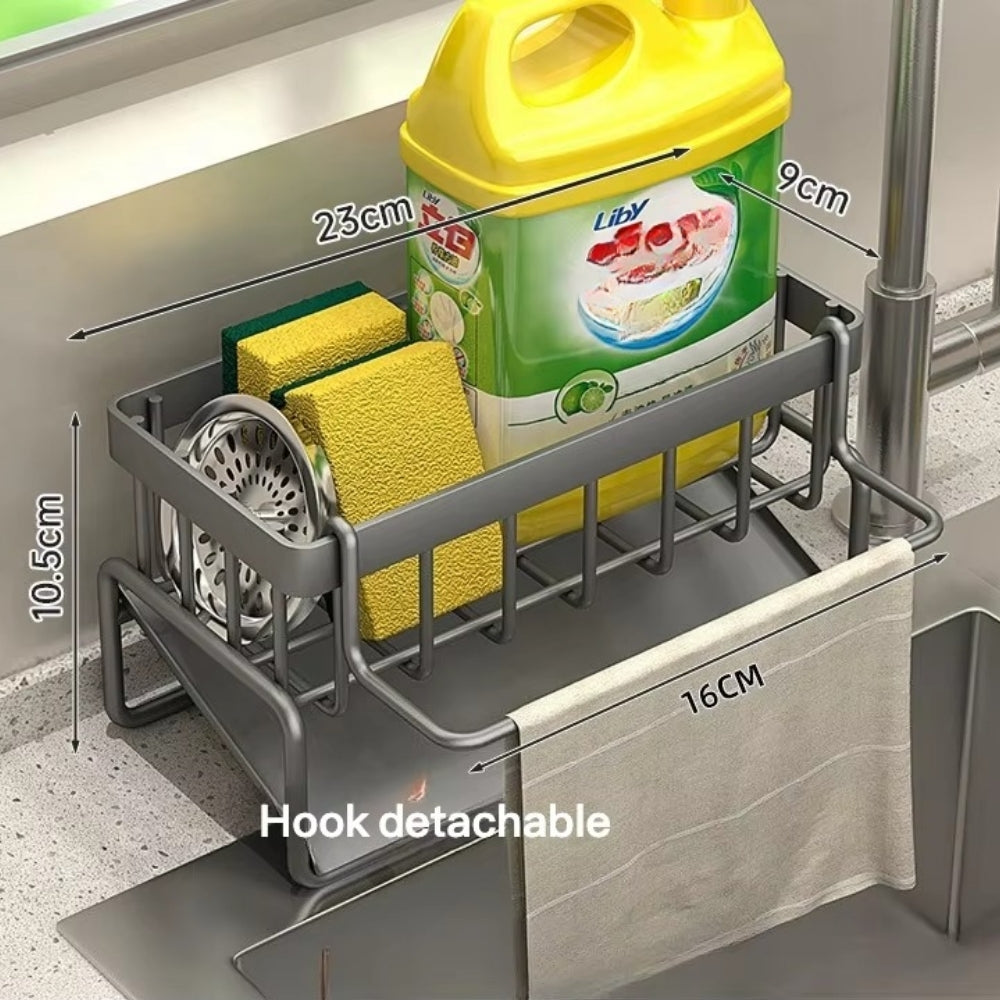 All-in-One Sponge Soap Cloth Self-Draining Rack