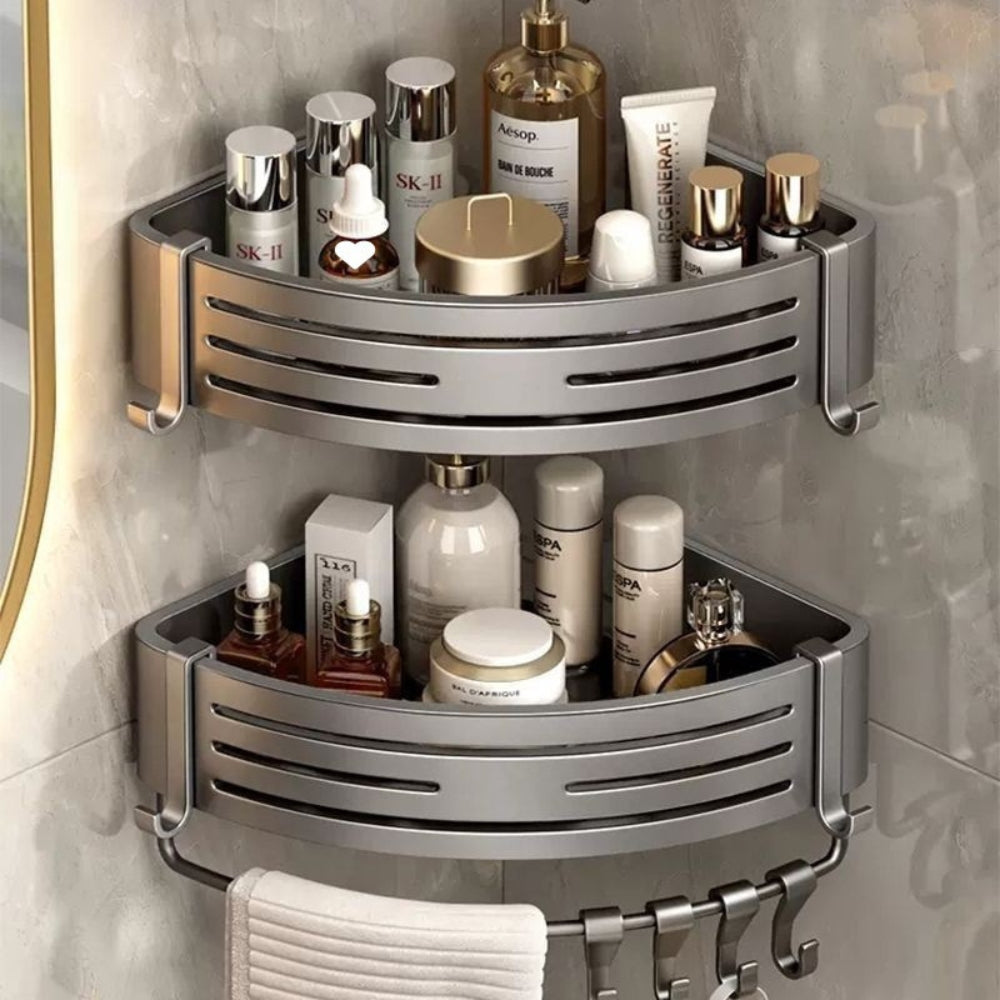 Aluminium Corner Shower Caddy Rack