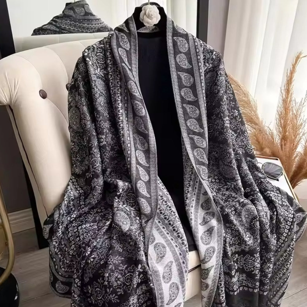 Artisan Boho Bloom Shawl Scarf