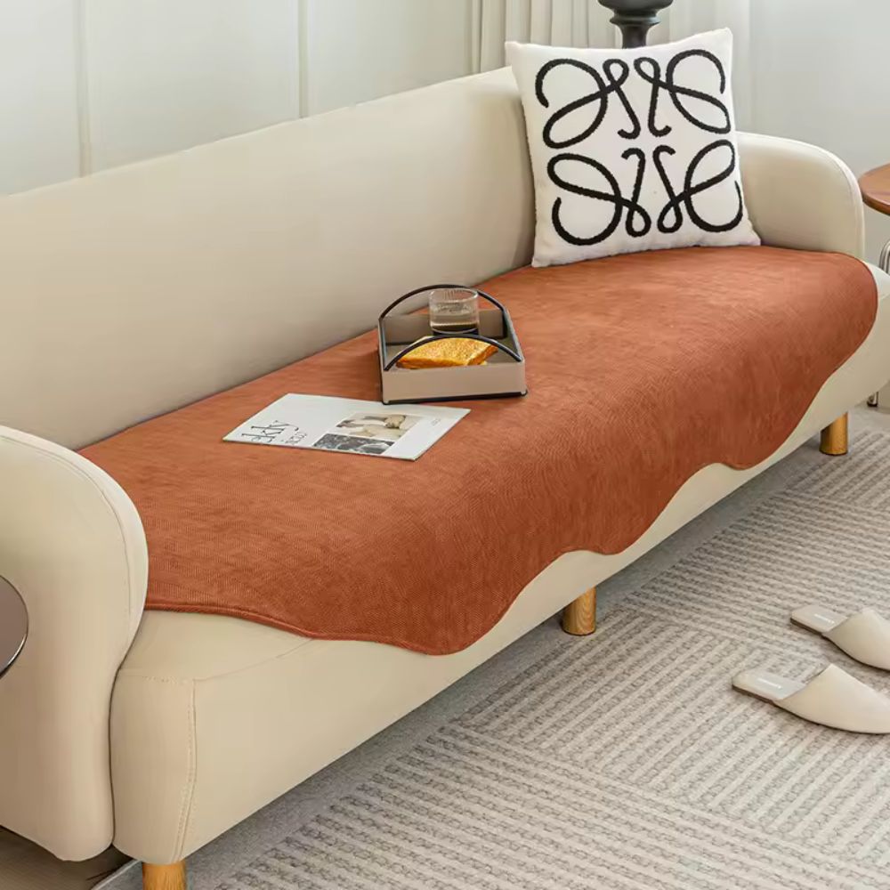 All-Season Plain Contour Fit Couch Cover