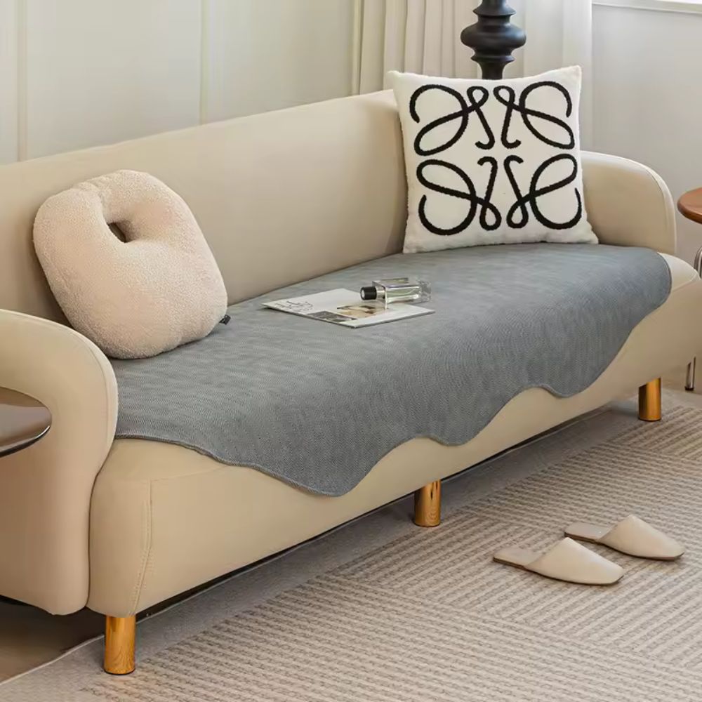 All-Season Plain Contour Fit Couch Cover