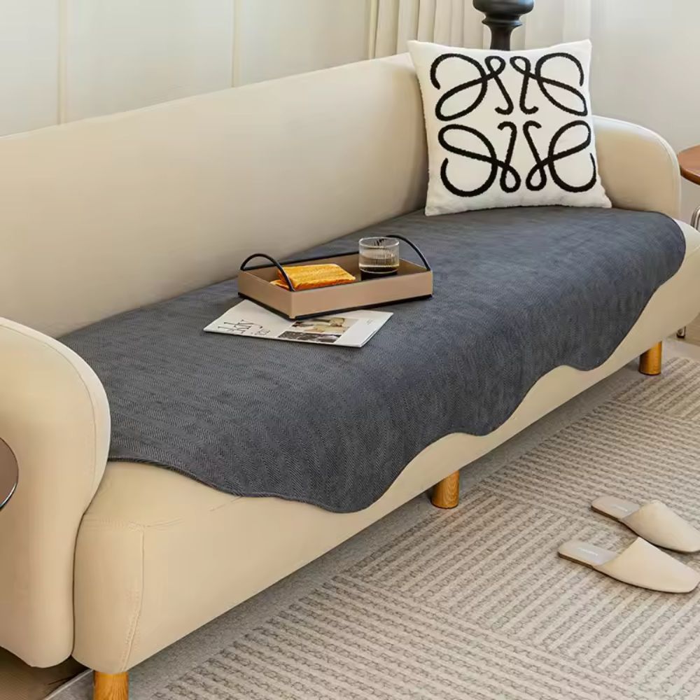 All-Season Plain Contour Fit Couch Cover