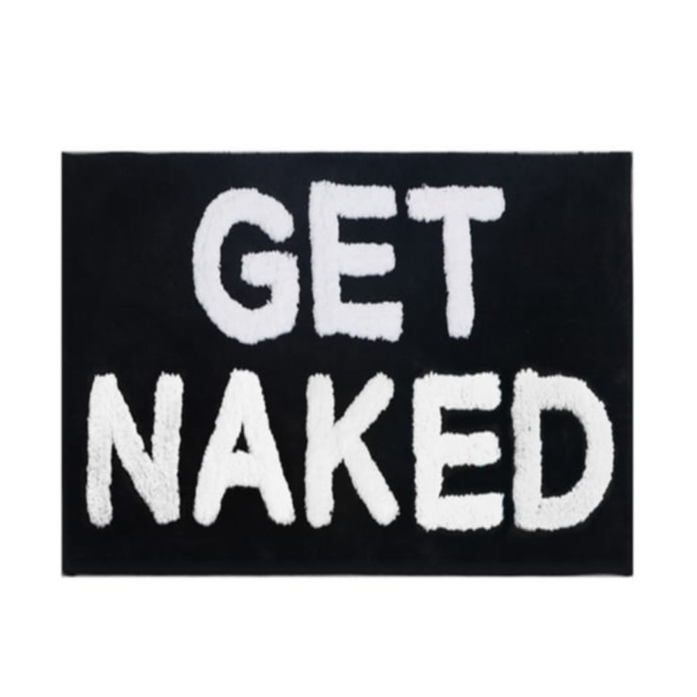 "Get Naked" Funny Bathroom Mat
